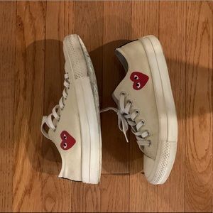 CDG Commes does garcon Converse low tops